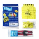 COMBO 100 OREJERAS  CON NUMERACIÓN LASER