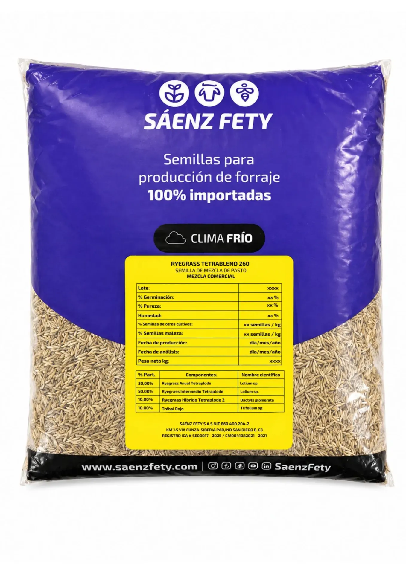 RYE GRASS TETRABLEND 260 X 50 LIBRAS