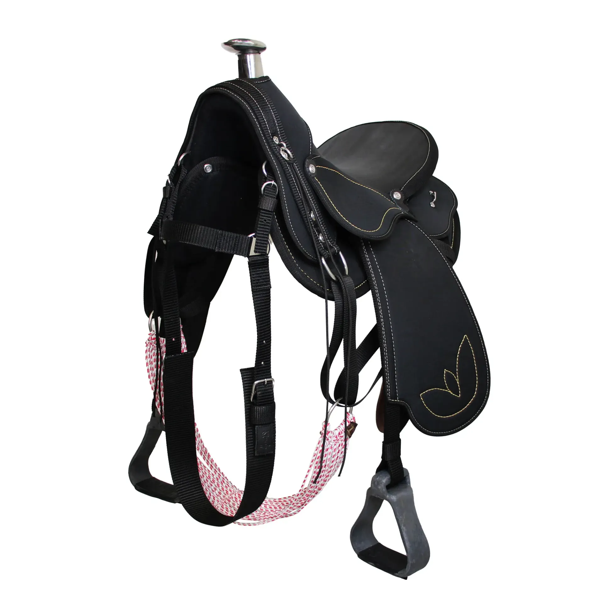 [MES-95] SILLA CAMELLADORA IMPERMEABLE VAQUERIA MESACE  (Negro, Abierto)