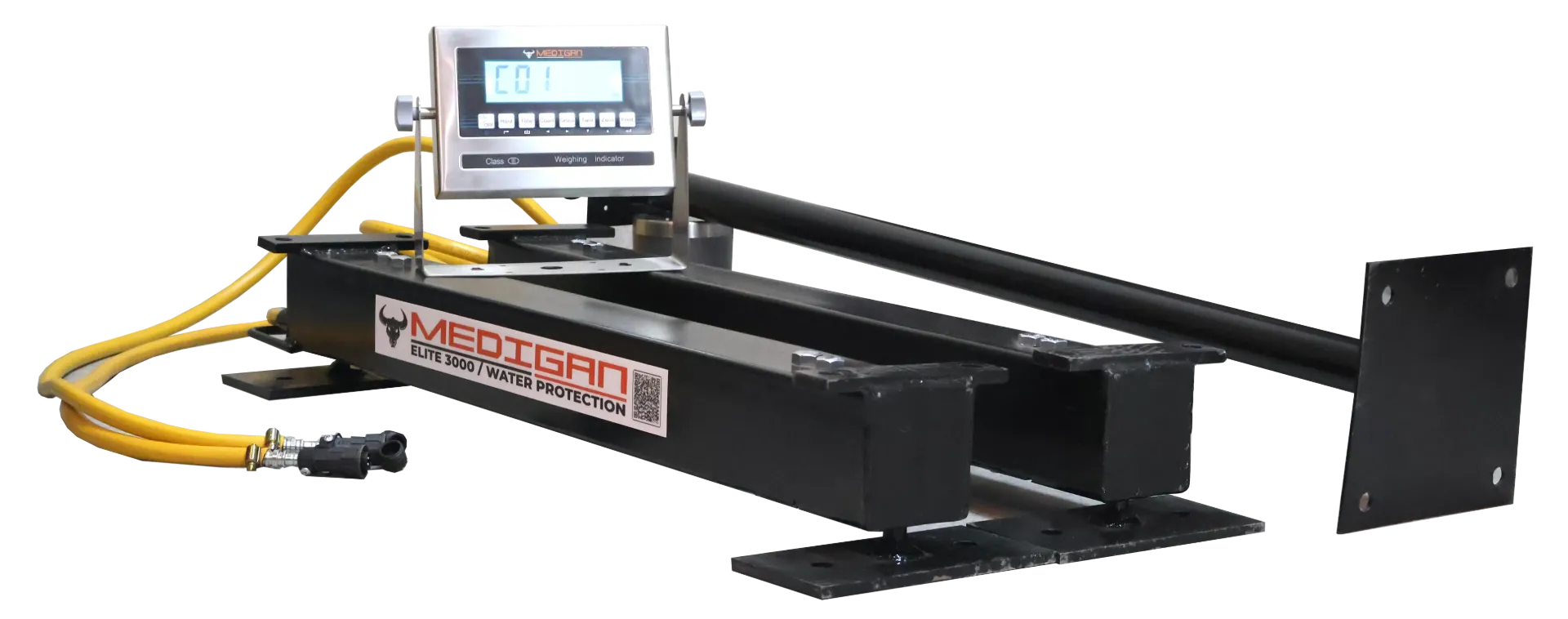 ELITE 3000 BARRAS  HIERRO NEGRO PINTADO AL HORNO MONITOR ACERO